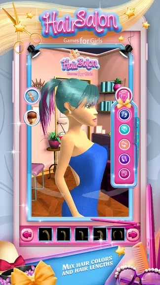 Hair Salon Games for Girls ဖန်သားပြင်ဓာတ်ပုံ 4