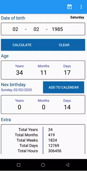Age Calculator Zrzut ekranu 1