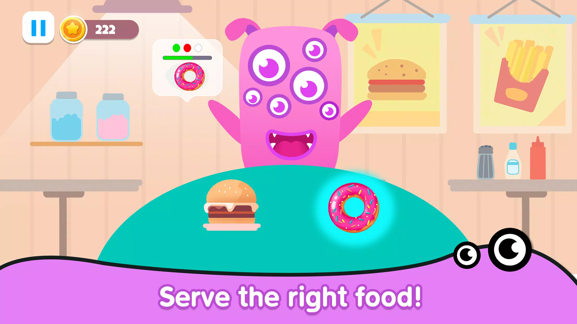 Kitchen monster games for kids Screenshot 2