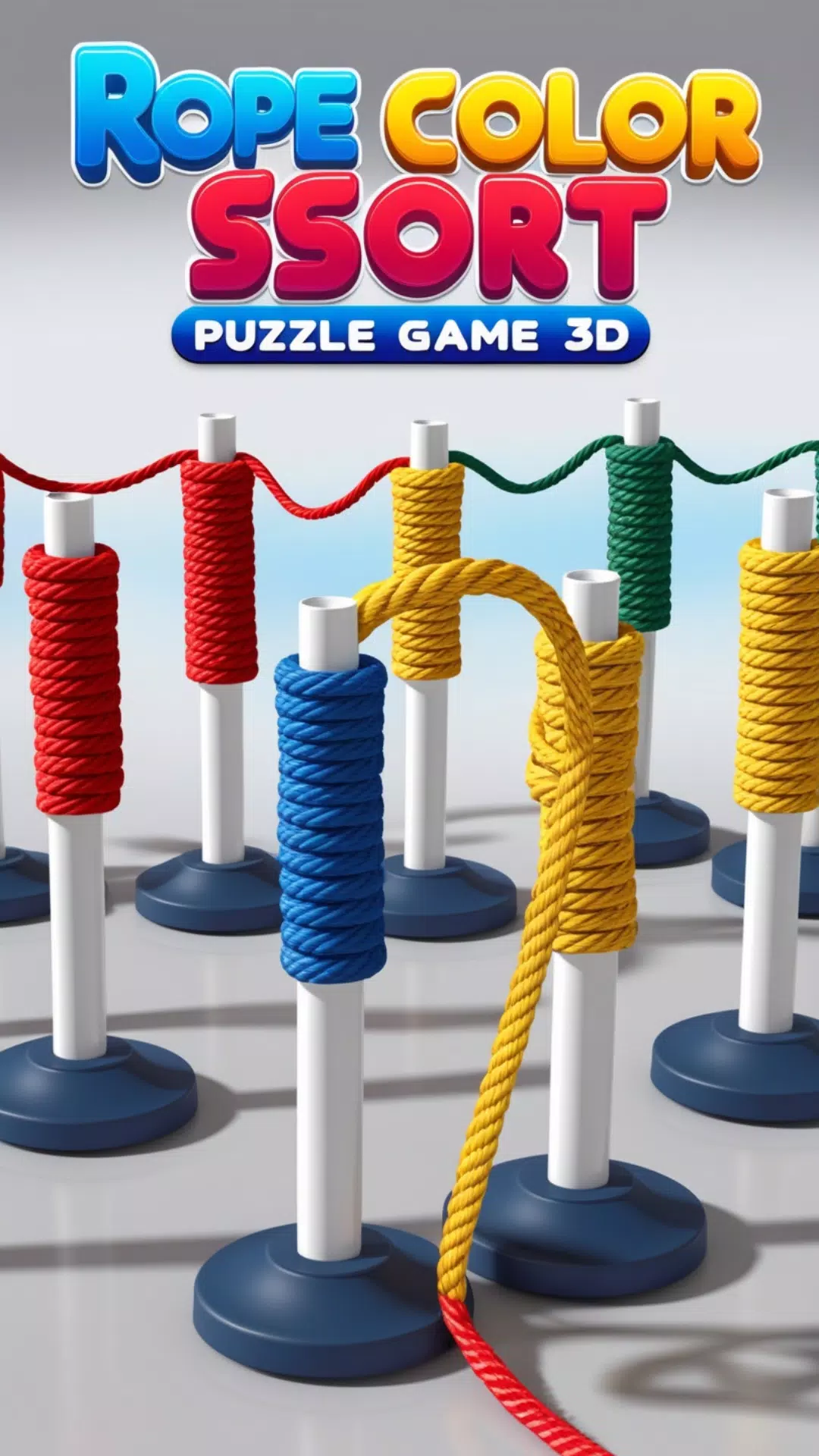 Rope Color Sort Puzzle Game 3D ဖန်သားပြင်ဓာတ်ပုံ 4