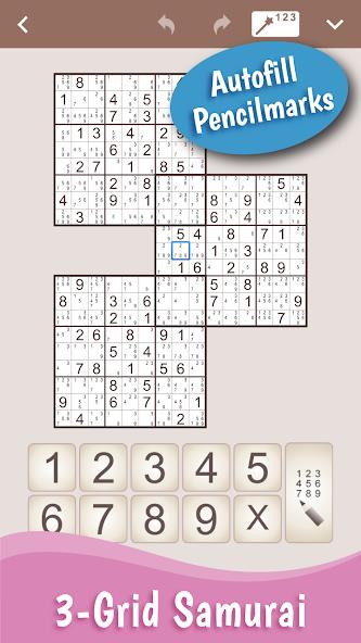 MultiSudoku: Samurai Sudoku Mod應用截圖第3張