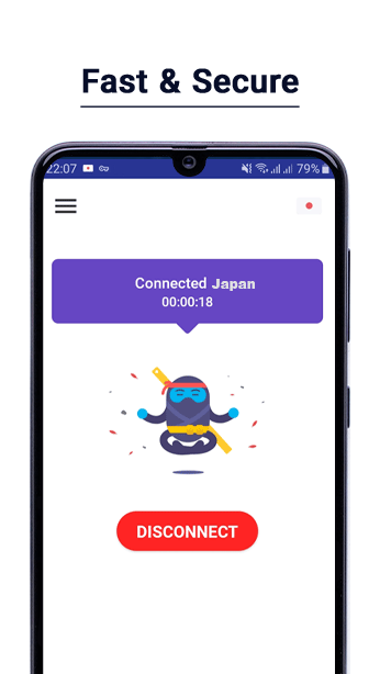 Ninja VPN – Faster, Safer Internet Capture d'écran 3