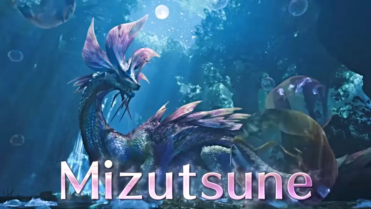 Mizutsune ambush in Monster Hunter Wilds