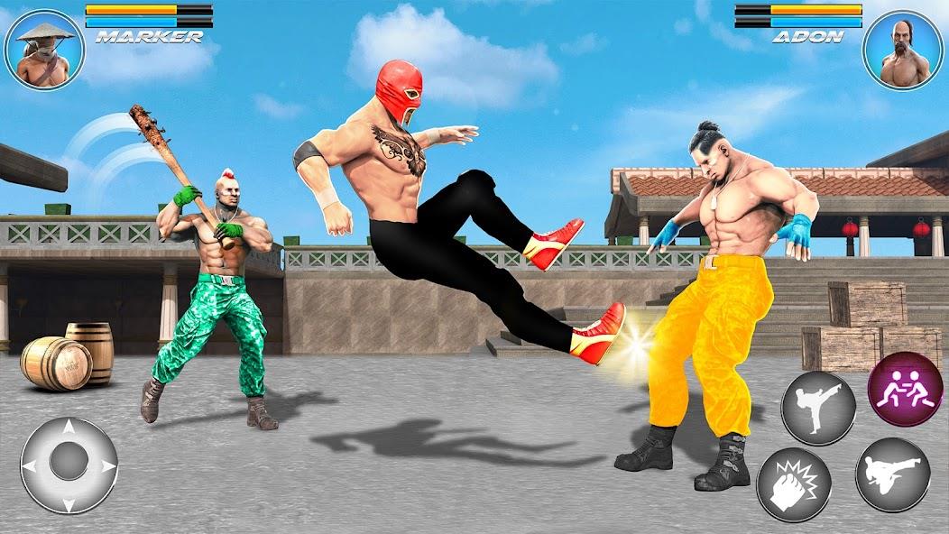 Kung Fu karate Game Offline 3D Mod Captura de pantalla 3