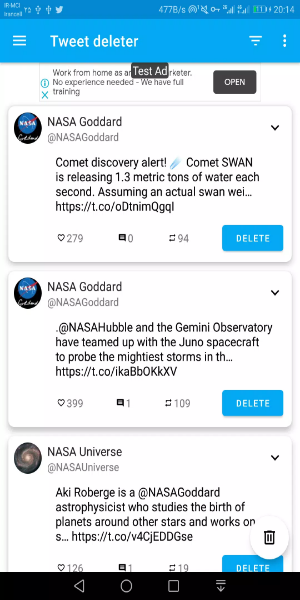 Tweet Deleter - Delete Your Tweets Screenshot 3