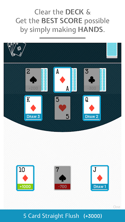 9-Draw: Poker Solitaire Puzzle Скриншот 1