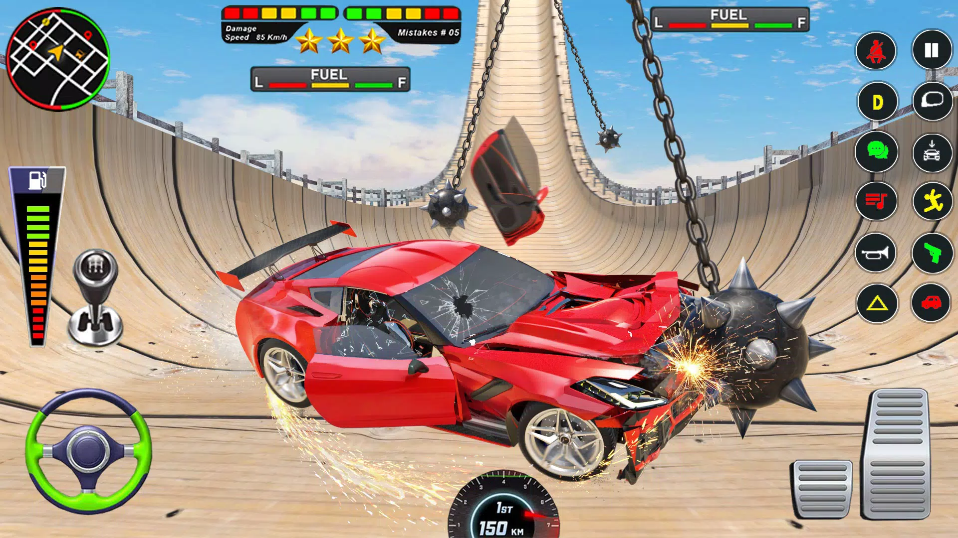 Mega Ramp Car Crash Simulator Capture d'écran 2