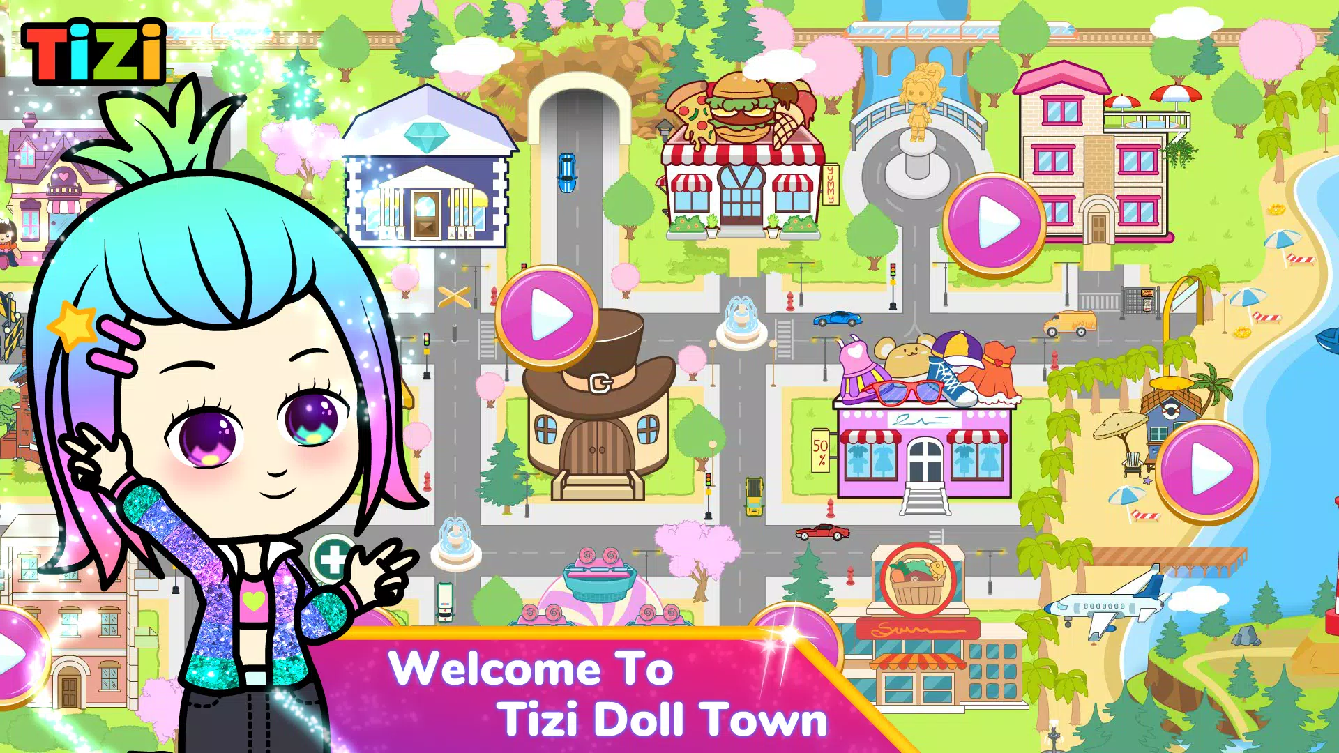 Tizi Town: Doll Dress Up Games ภาพหน้าจอ 1