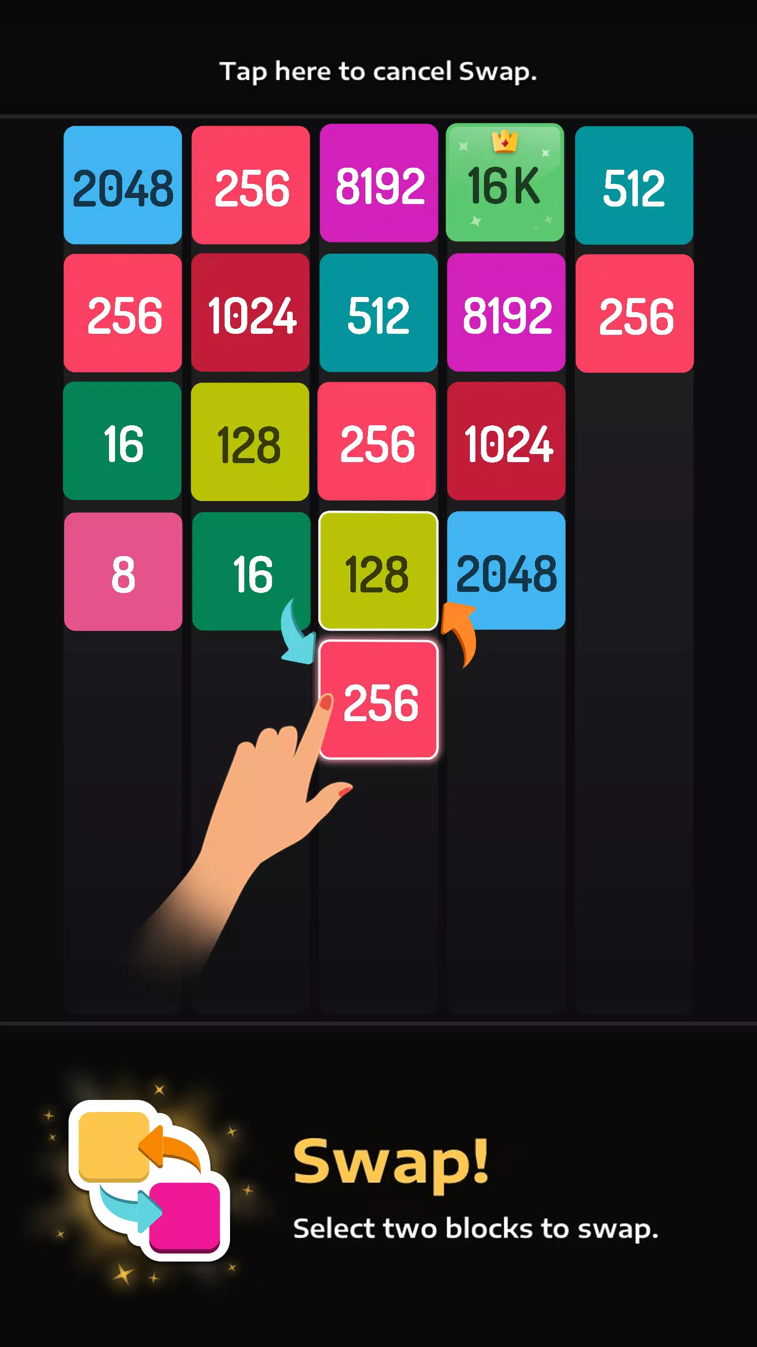 2048 Merge Games - M2 Blocks Screenshot 4