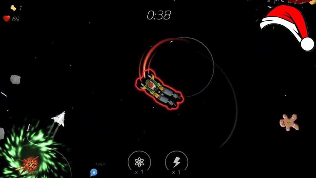 ¡Evita caramelos y adornos gigantes durante la Navidad en 2 minutos en el espacio!