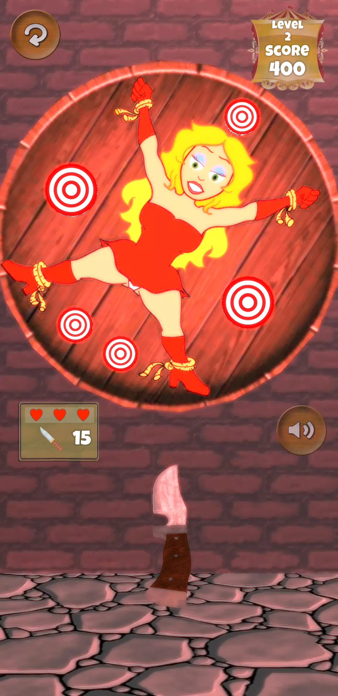 Classic Knife Throwing Game Ảnh chụp màn hình 4