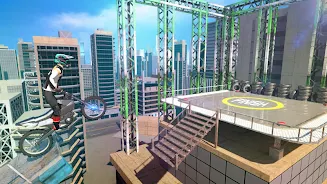 Bike Stunts 3D - Rooftop Chall Скриншот 1