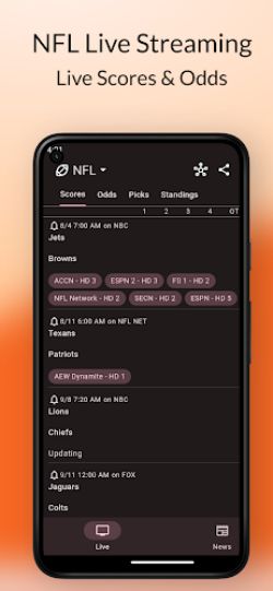 Dofu - NFL Live Streaming ภาพหน้าจอ 3