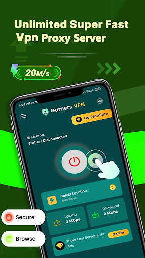 Gamers VPN: Low Ping Gaming スクリーンショット 3