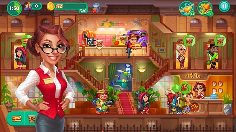 Grand Hotel Mania: Отель-игра Скриншот 3