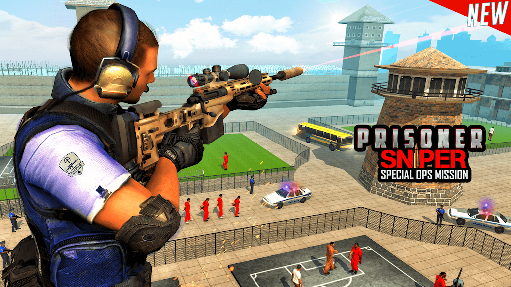 Prisoner Sniper Shooting 3D Gun Games Screenshot 2