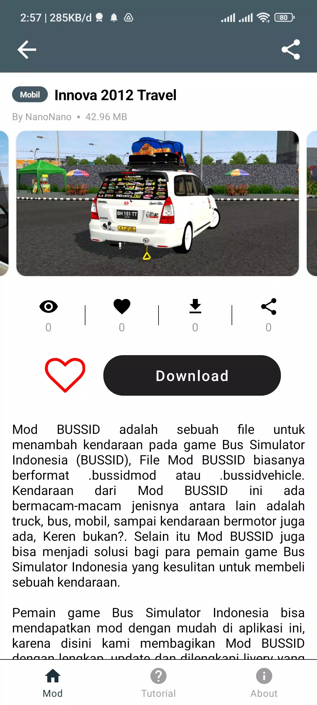 Mod Bussid Innova Travel應用截圖第3張