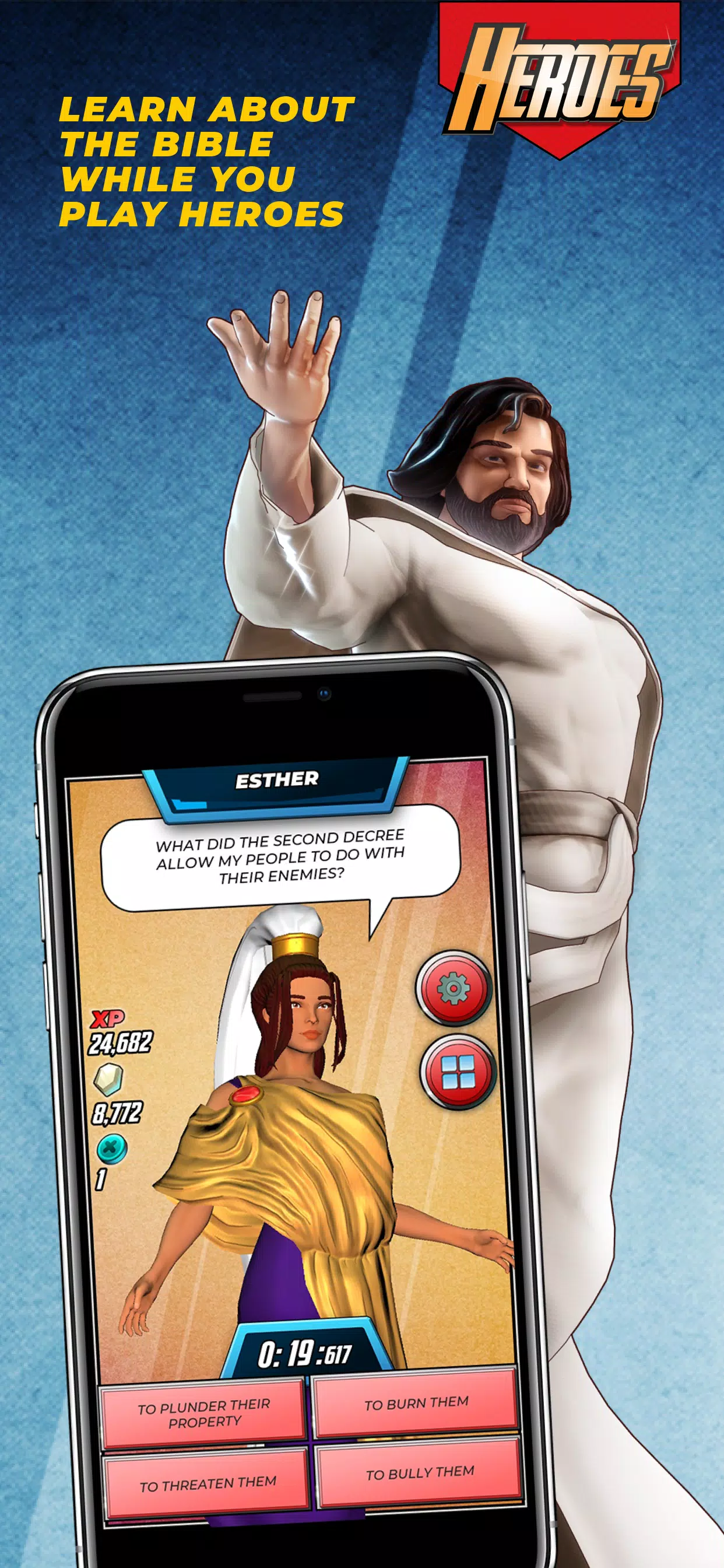 Bible Trivia Game: Heroes Ekran Görüntüsü 2