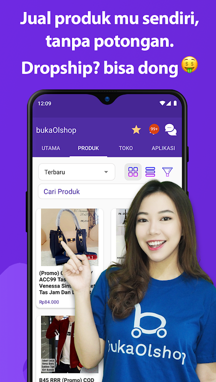 bukaOlshop - Buat App Toko Ảnh chụp màn hình 2