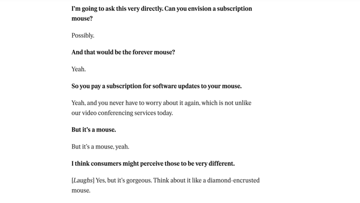 Logitech CEO Interview Excerpt