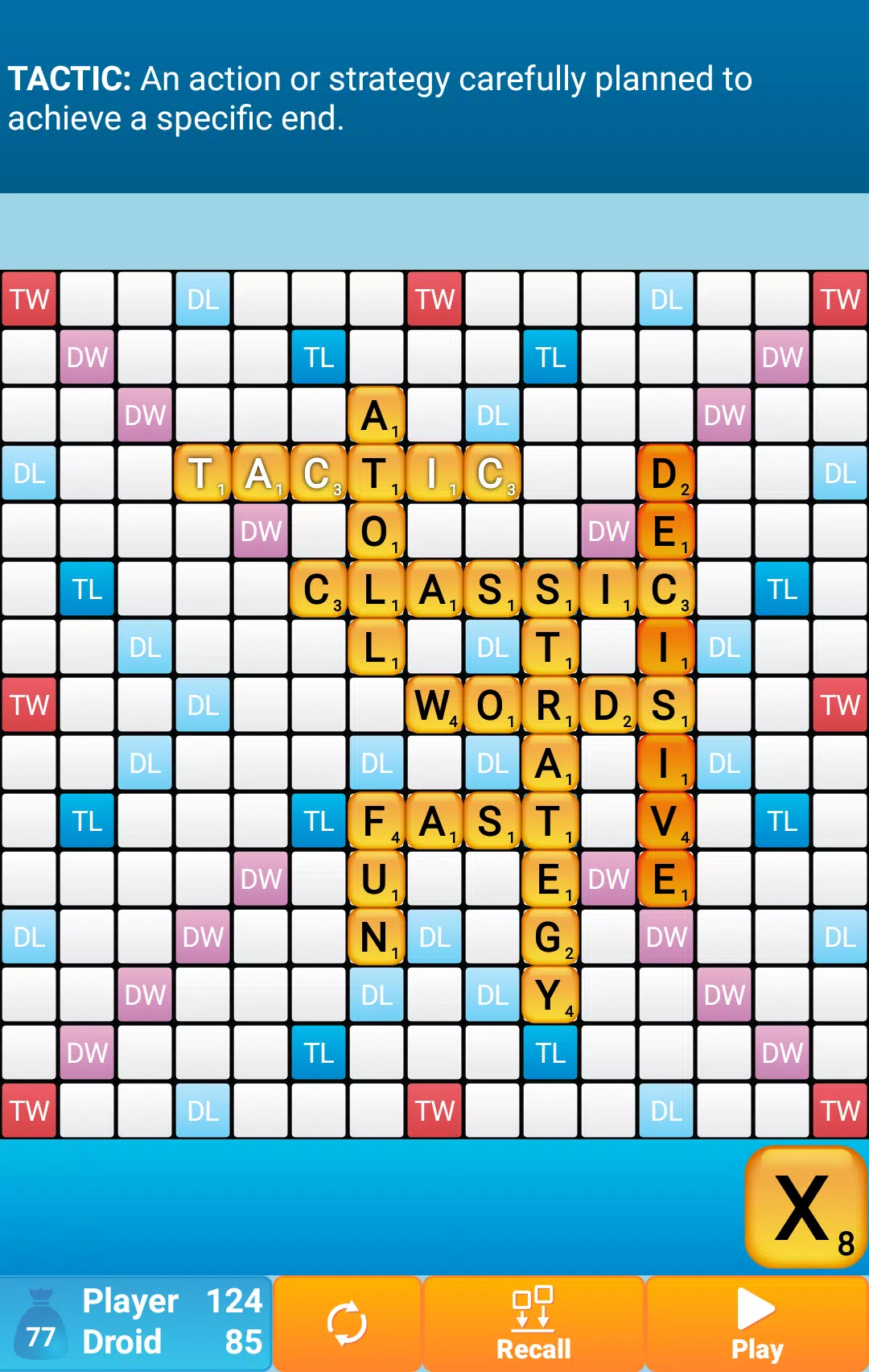 Classic Words en Español Captura de pantalla 3