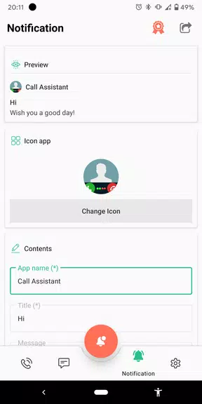 Schermata Fake Call and Sms 3