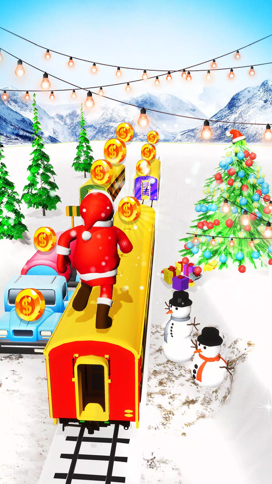 Xmas Santa Surfer Running Game Ekran Görüntüsü 3