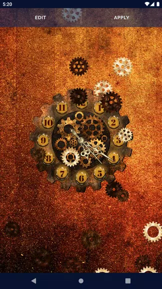 Steampunk Clock Wallpaper स्क्रीनशॉट 4