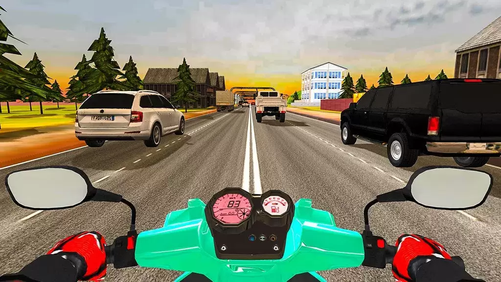 Highway Traffic Rider - 3D Bik应用截图第1张