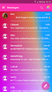 SMS Messages Glass Gradient Zrzut ekranu 2