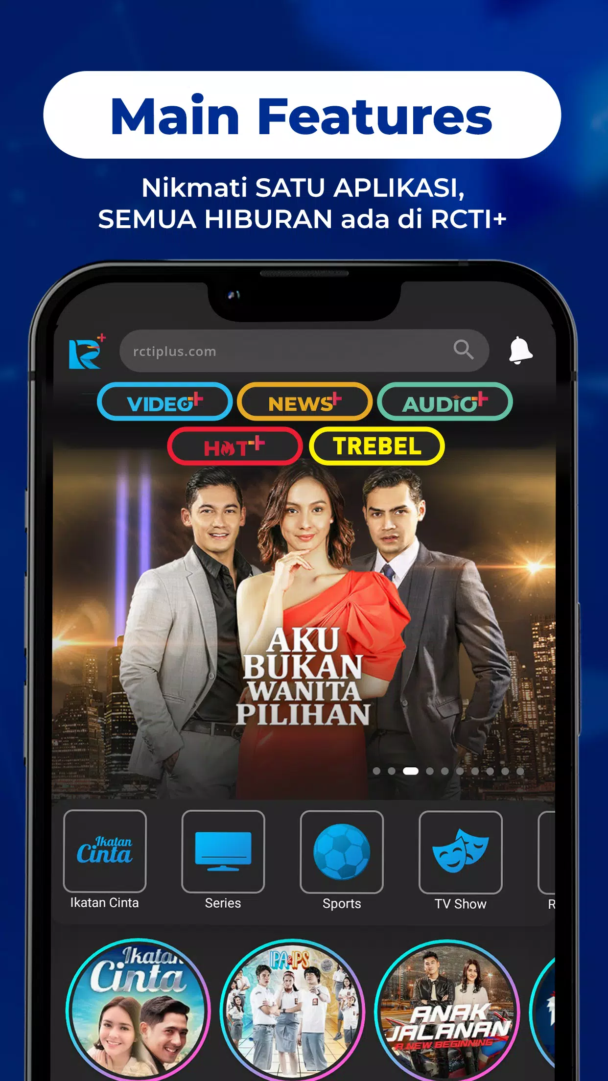 RCTI+ Superapp Tangkapan skrin 1