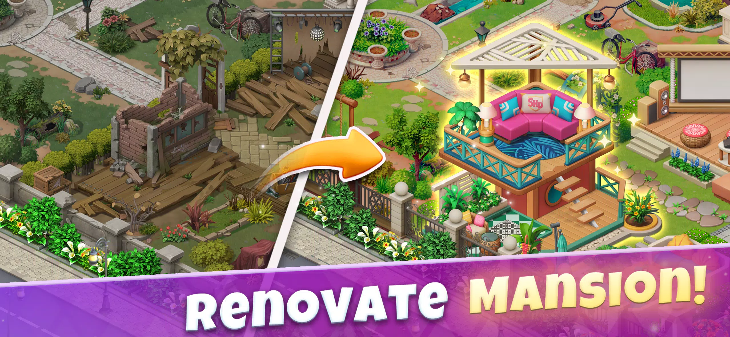 Solitaire Home Design ภาพหน้าจอ 3