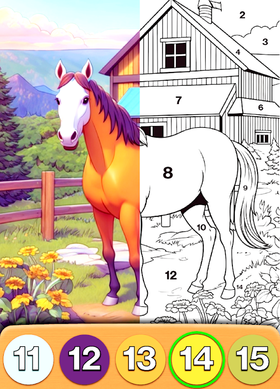 Farm Color By Number Screenshot 1