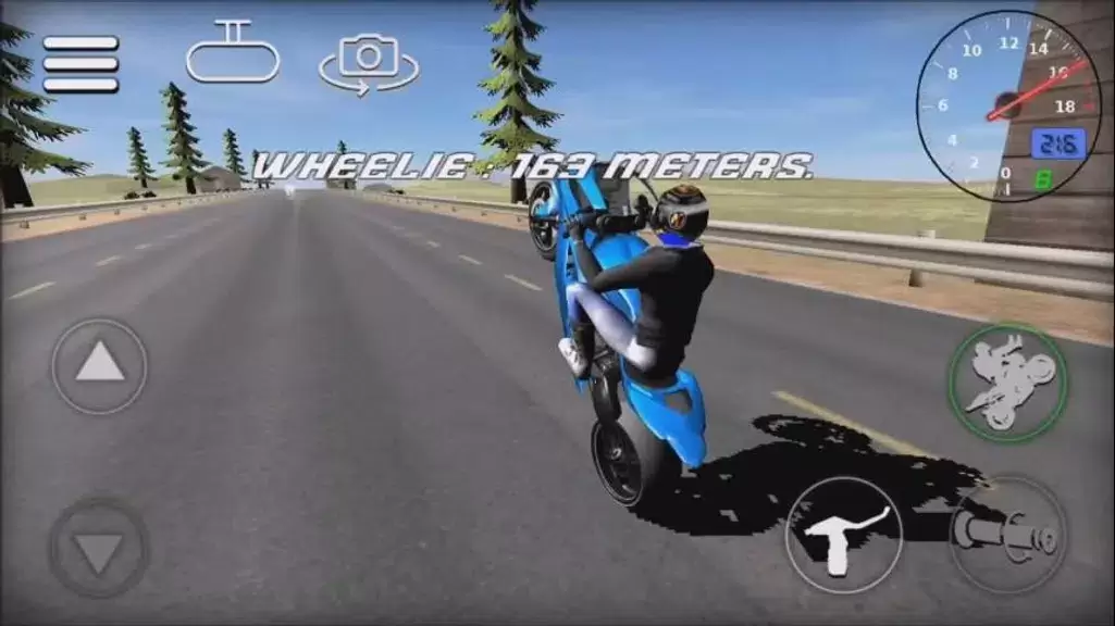 Schermata Wheelie Bike 3D game 1