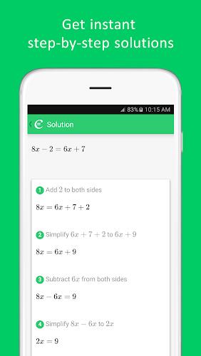 Cymath  - 数学問題ソルバー スクリーンショット 2