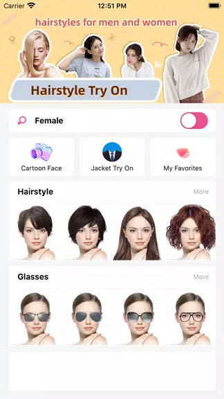 Hair Makeover-modiface・haircut Captura de tela 1