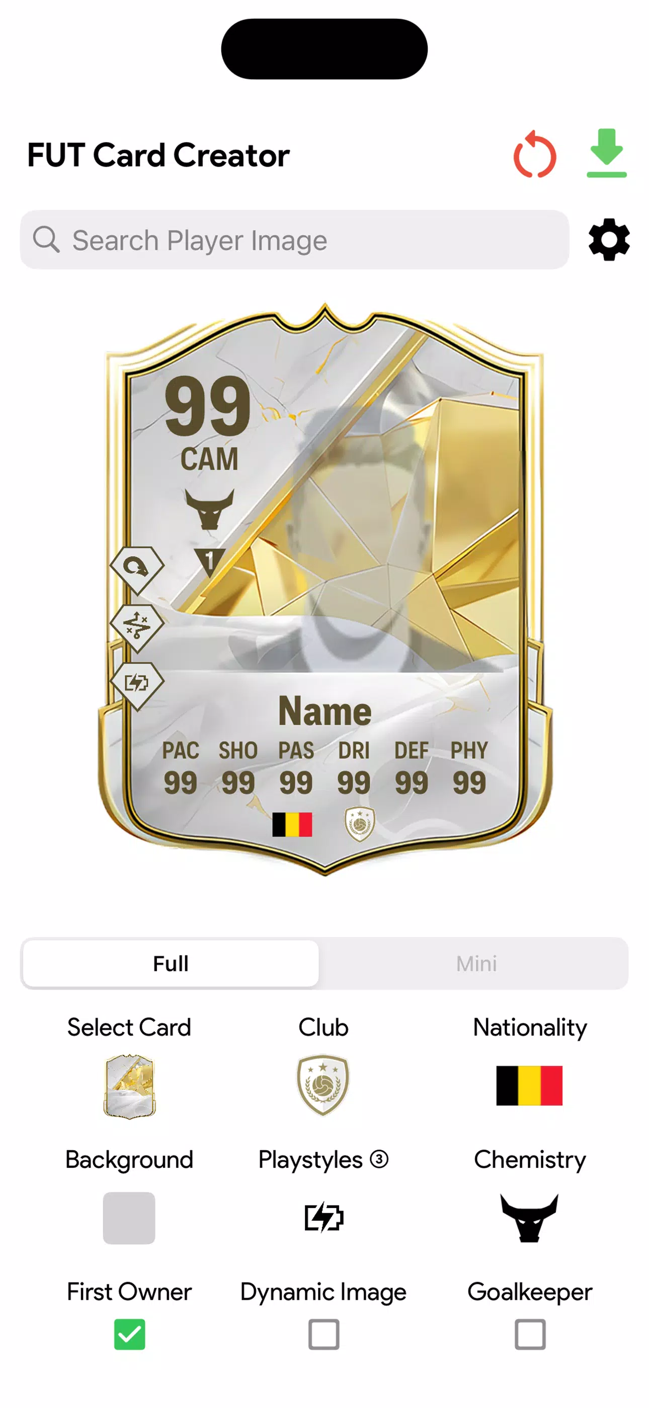 FC Card Creator 25 ภาพหน้าจอ 3
