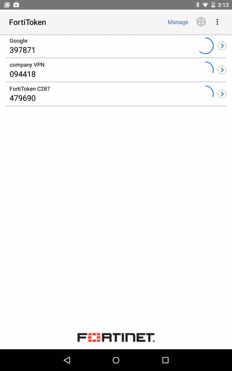 FortiToken Mobile Ekran Görüntüsü 3