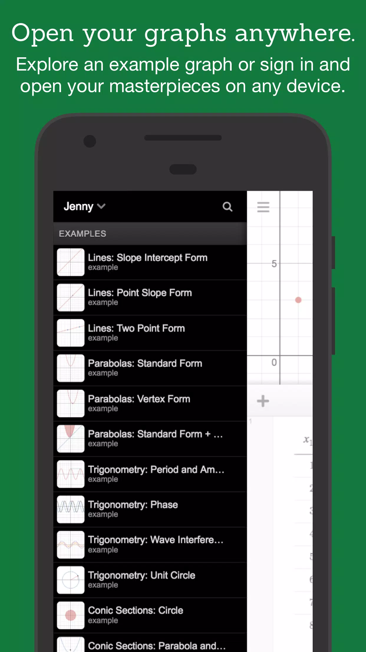 Schermata Desmos 2