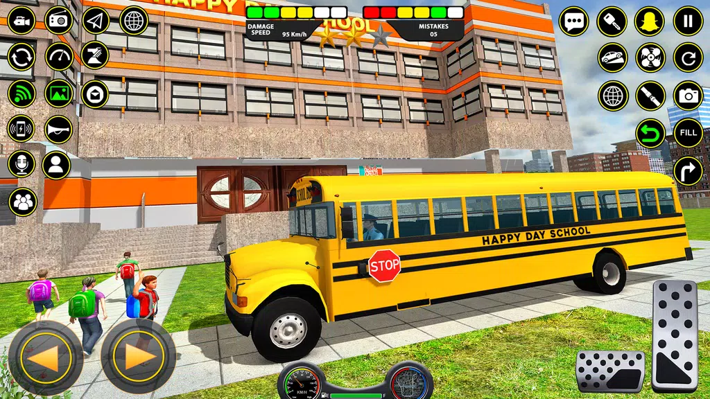 School Bus Coach Driver Games Ảnh chụp màn hình 1