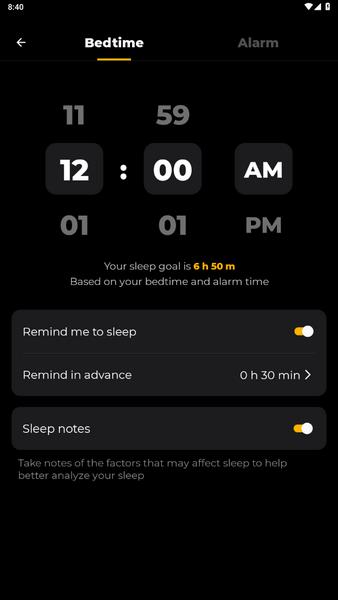 Sleep Tracker Screenshot 1