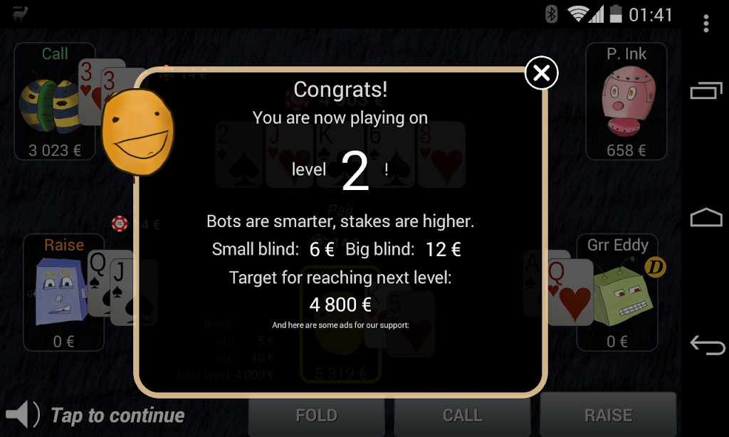 Bots Don't Bluff Offline Poker Screenshot 3