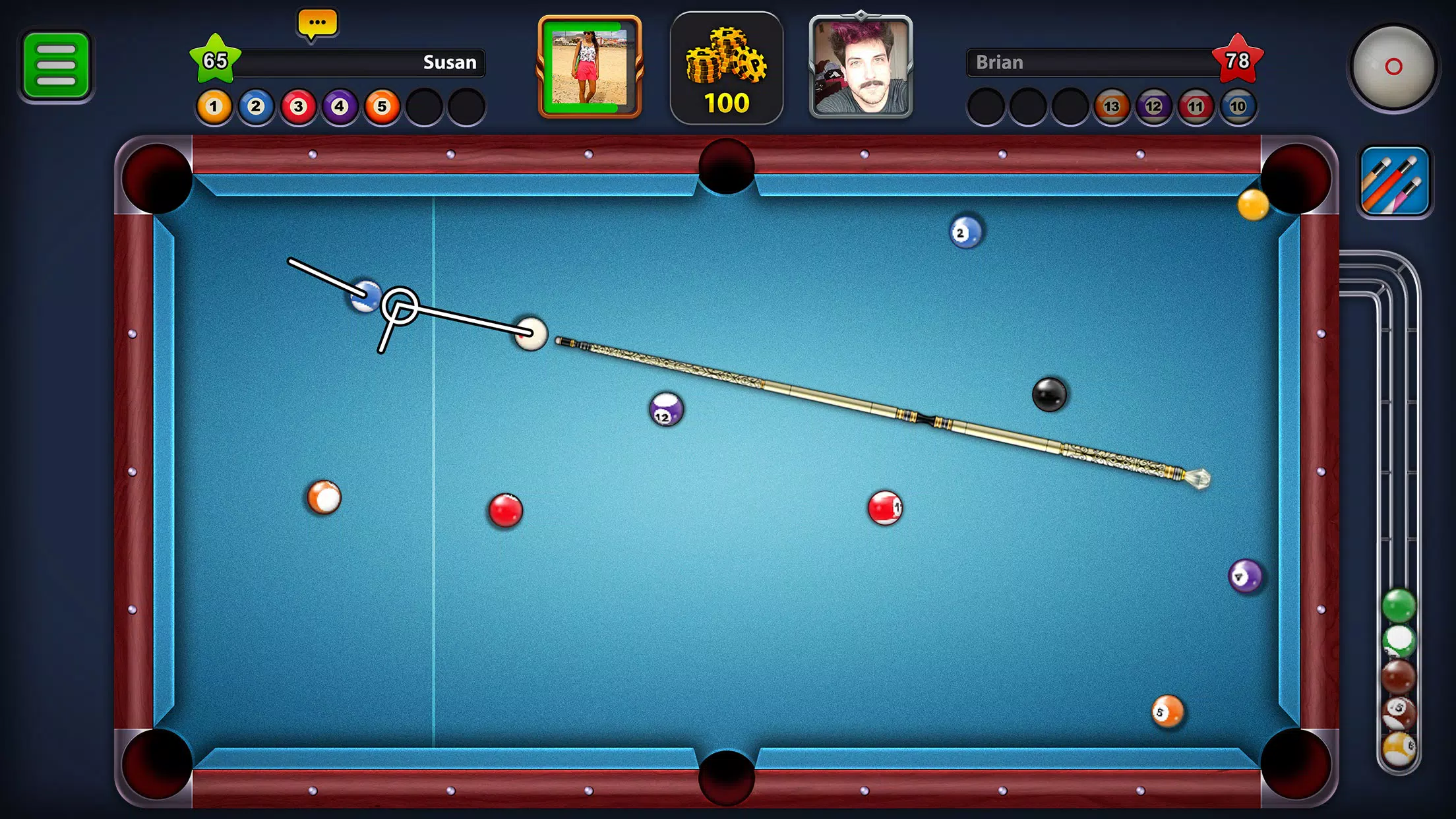 Billiards Game: 8 Ball Pool Captura de pantalla 3