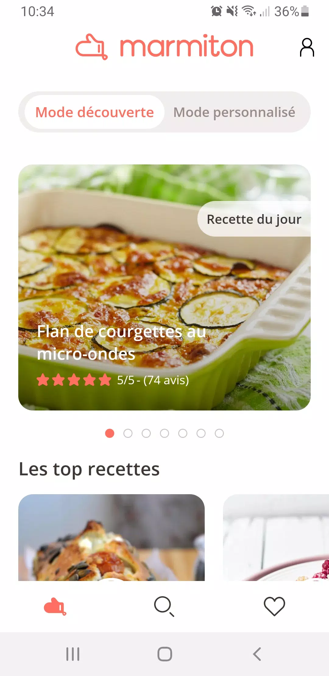 Schermata Marmiton, recettes de cuisine 2