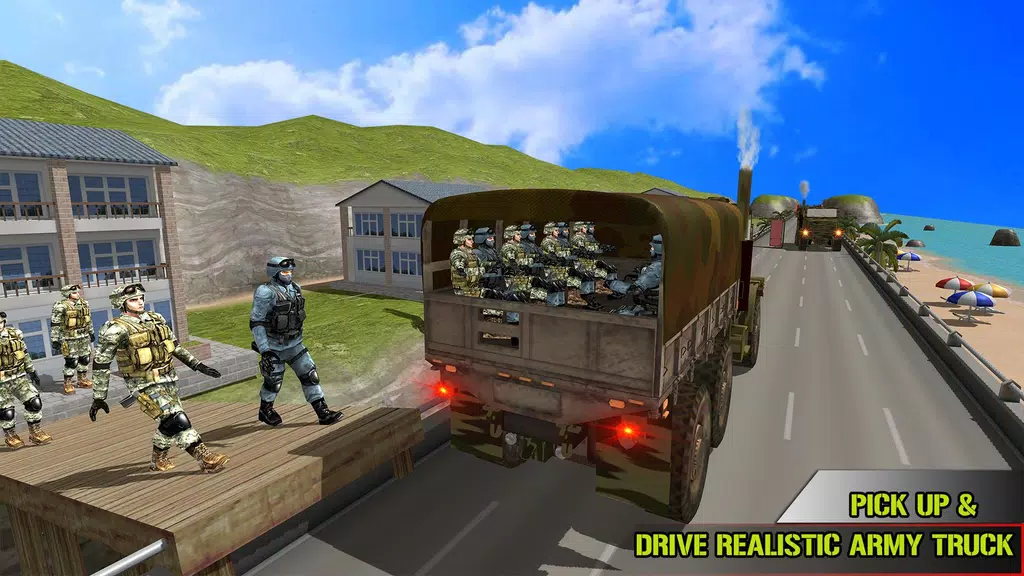US Army Transporter Truck Game Tangkapan skrin 1