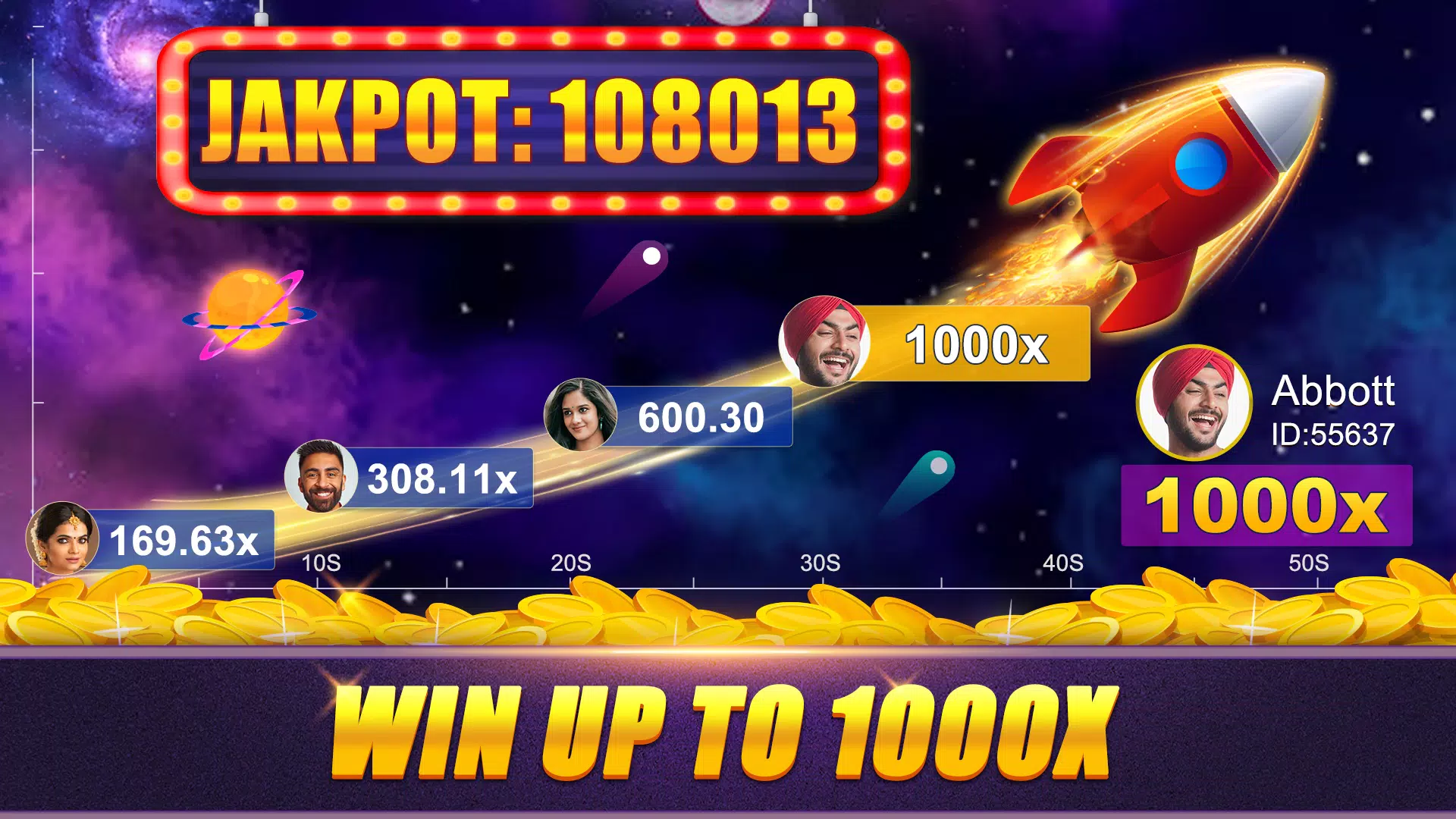 Crash x1000 - Online Poker स्क्रीनशॉट 1