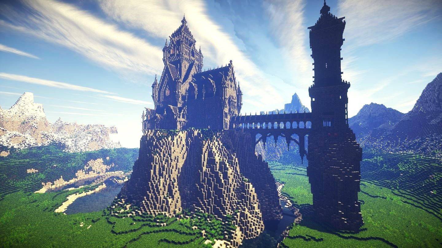 Minecraftの壮大な城の建物のヒントを発見してください