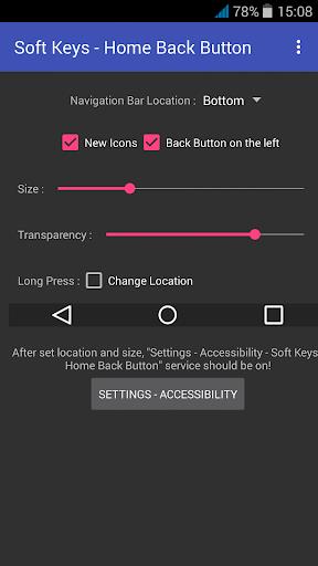 Soft Keys - Home Back Button Captura de tela 3