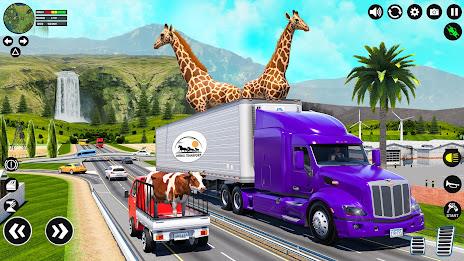 Animal Transport Truck Driving Captura de pantalla 3