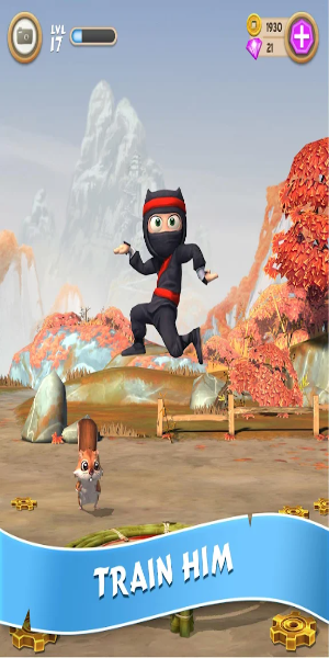 Clumsy Ninja Mod ဖန်သားပြင်ဓာတ်ပုံ 1